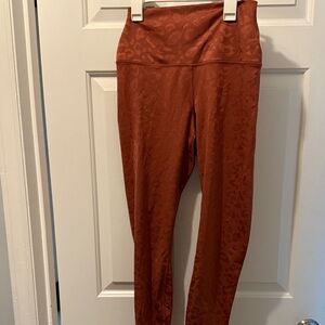 90 Degree By Reflex High-Waisted Rust Leggings